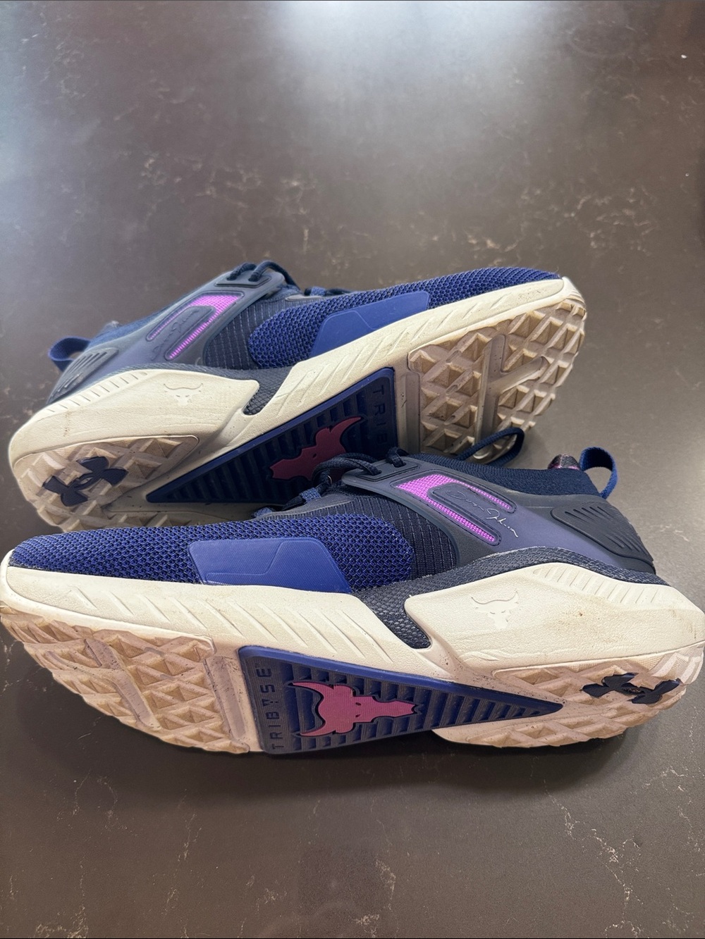 Under Armour Project Rock 5 Disrupt Men’s Shoes - 'Bauhaus Blue/Midnight Navy' - Picture 5 of 9